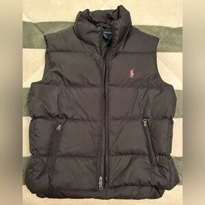 Ralph Lauren Pink Pony Puffer Vest